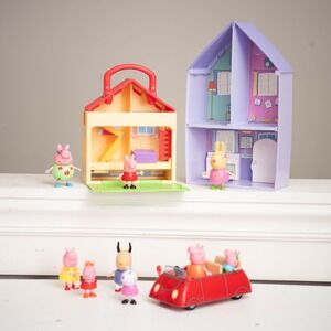 Peppa Pig Vintage Toys House Car Figures Playset Kids Fun Imaginative Play